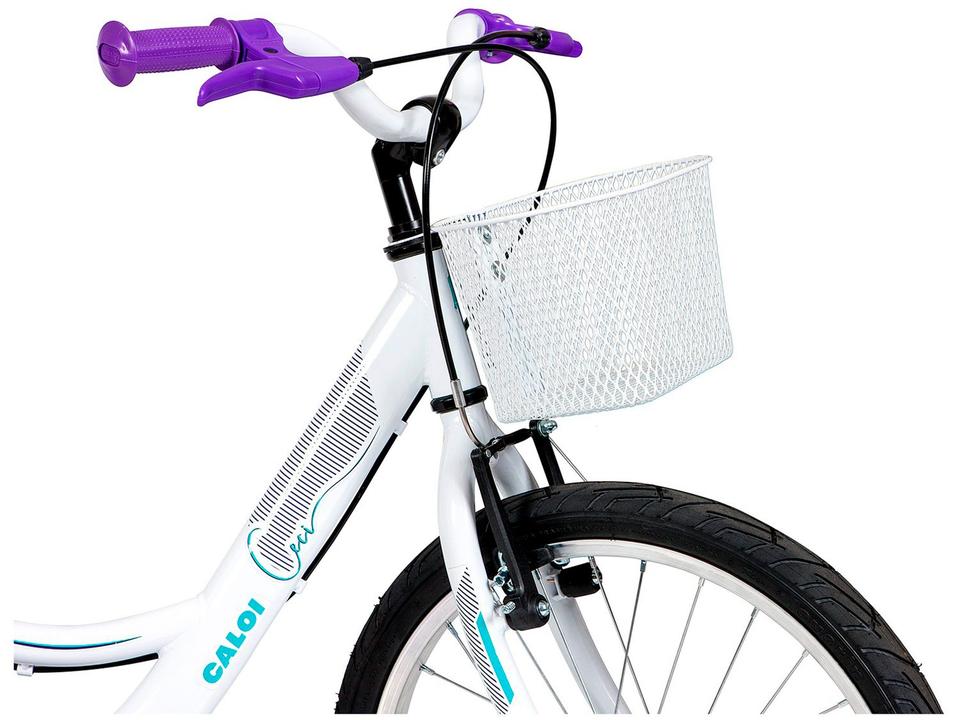 Bicicleta Infantil Aro 20 Caloi Ceci Branca - 5