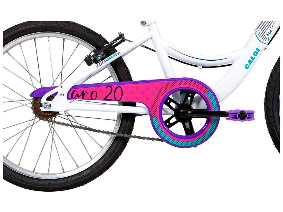 Bicicleta Infantil Aro 20 Caloi Ceci Branca - 10