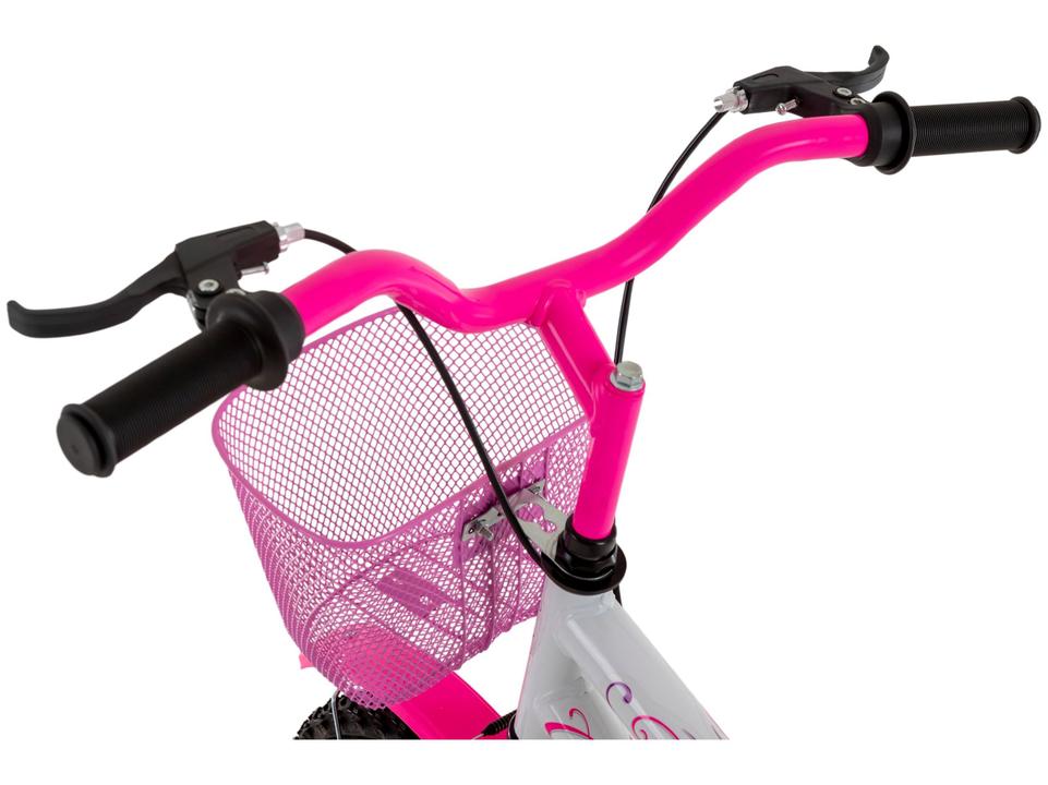 Bicicleta Infantil Aro 20" Colli Celina Branco com Cestinha Freio V-Brake - 4