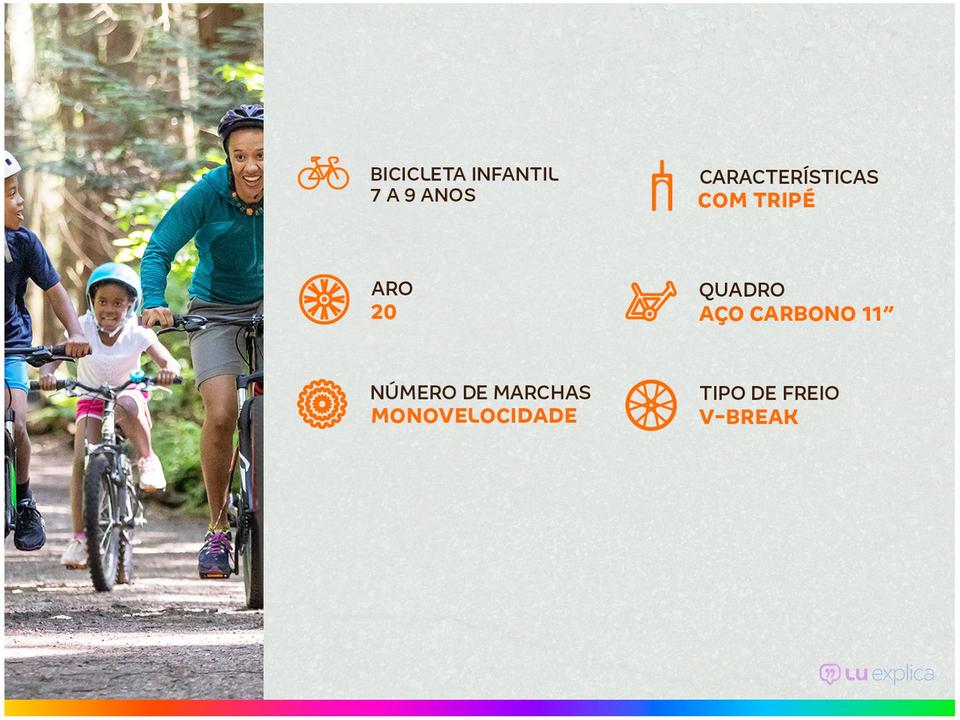 Bicicleta Infantil Aro 20” Houston Zum - 1