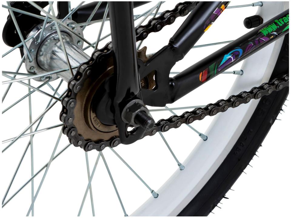 Bicicleta Infantil Aro 20 TK3 Flip Fire Preto com Banco de Mobilete Freio V-Brake - 11
