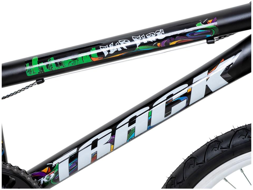 Bicicleta Infantil Aro 20 TK3 Flip Fire Preto com Banco de Mobilete Freio V-Brake - 9