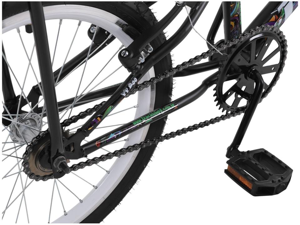Bicicleta Infantil Aro 20 TK3 Flip Fire Preto com Banco de Mobilete Freio V-Brake - 8
