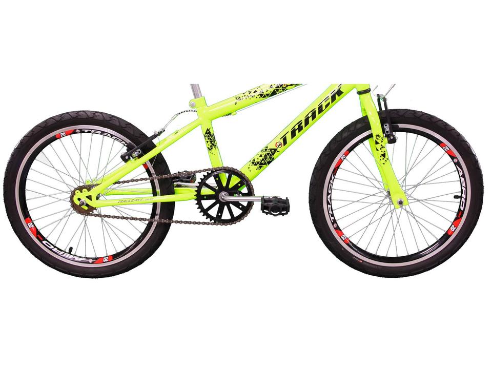 Bicicleta Infantil Aro 20 Track Bikes Cross Noxx - Amarelo Neon Freio V-Brake - 4