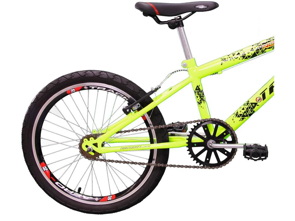 Bicicleta Infantil Aro 20 Track Bikes Cross Noxx - Amarelo Neon Freio V-Brake - 5