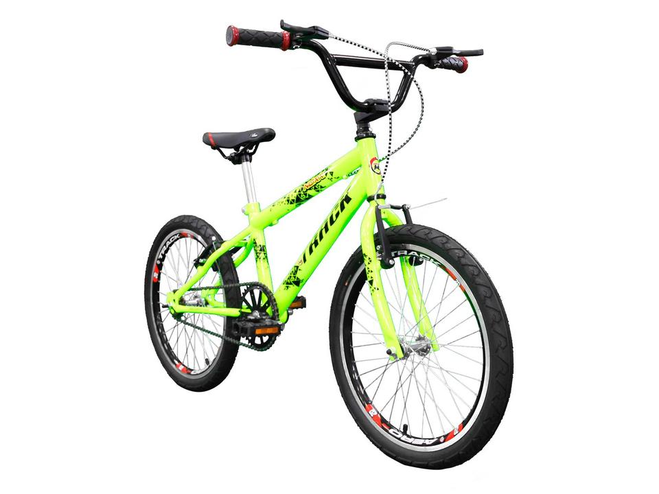 Bicicleta Infantil Aro 20 Track Bikes Cross Noxx - Amarelo Neon Freio V-Brake - 3