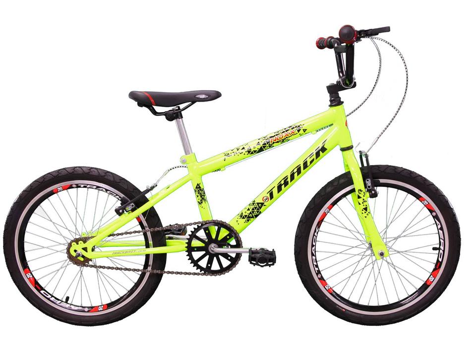Bicicleta Infantil Aro 20 Track Bikes Cross Noxx - Amarelo Neon Freio V-Brake