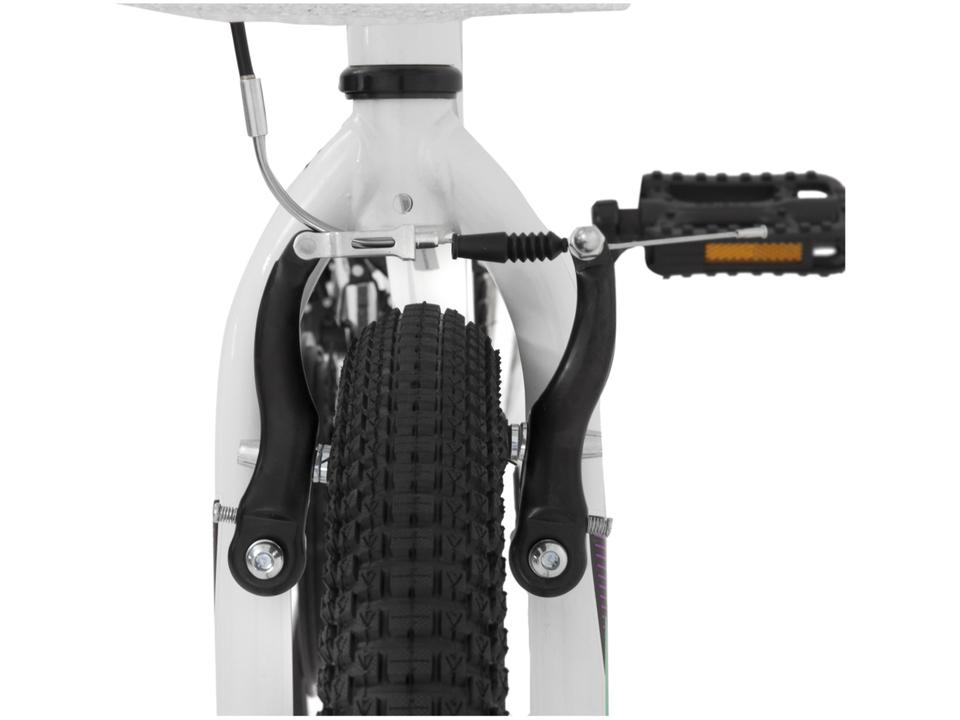 Bicicleta Infantil Aro 24 Caloi Ceci T13R24V21 - Branca com Cesta 21 Marchas Freio V-Brake - 11