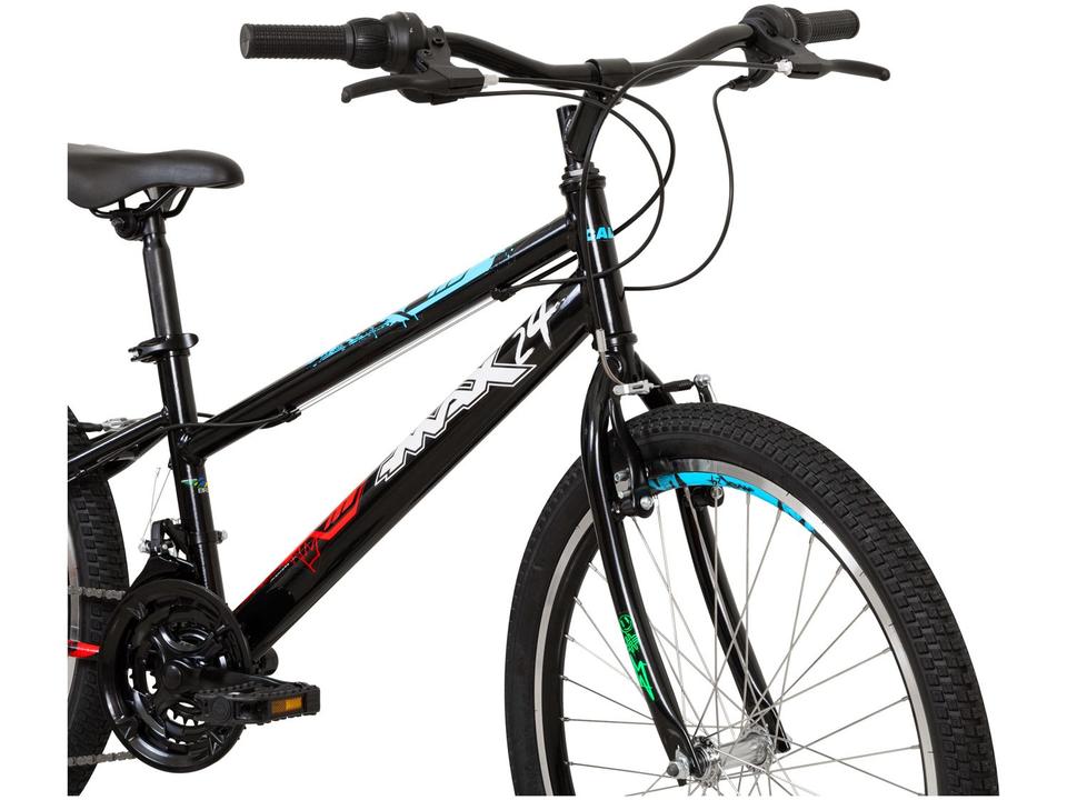 Bicicleta Infantil Aro 24 Caloi Max Preta Freio V-Brake 21 Marchas - 2