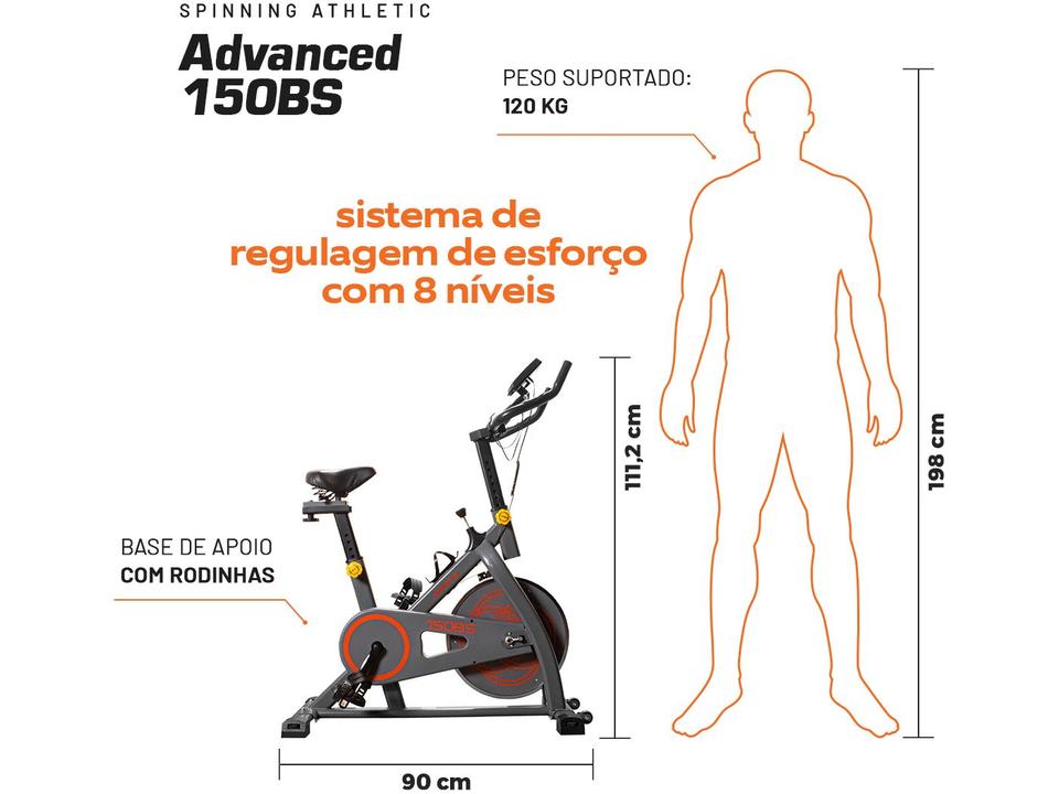 Bicicleta Spinning Athletic Advanced 150BS - 7
