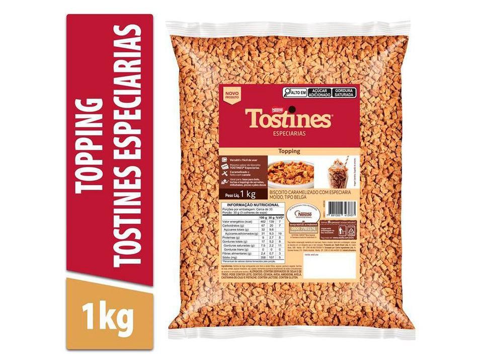 Biscoito Doce Triturado Avelã e Amendoim Integral Especiarias Tostines 1kg - 1