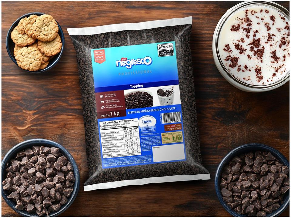 Biscoito Triturado Chocolate com Baunilha Negresco Nestle 1kg - 2