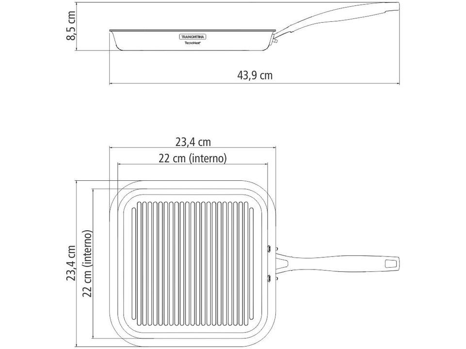 Bistequeira Tramontina Inox 22cm Grano 62159220 - 4