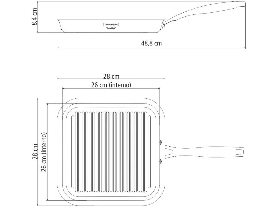 Bistequeira Tramontina Inox 26cm Grano 20767030 - 6