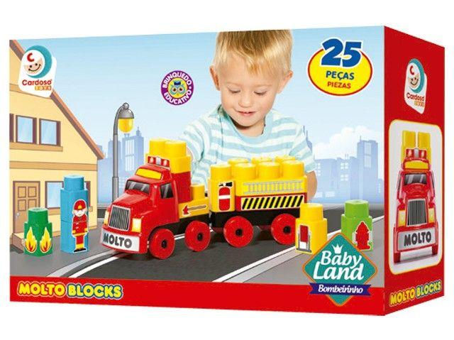 Blocos de Montar 25 Peças Baby Land Bombeirinho - 2