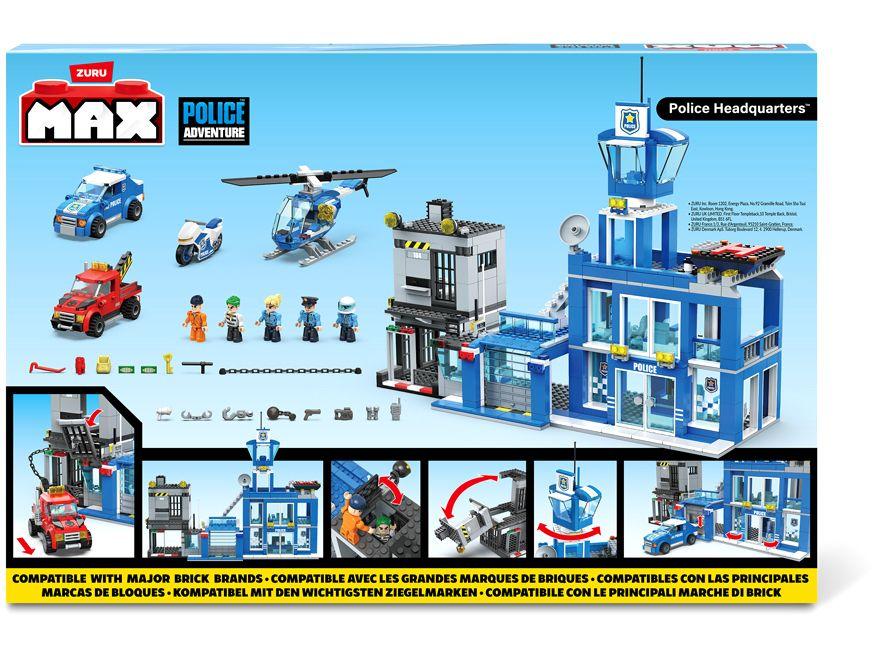 Blocos de Montar Max Adventure Police Headquarter - 8