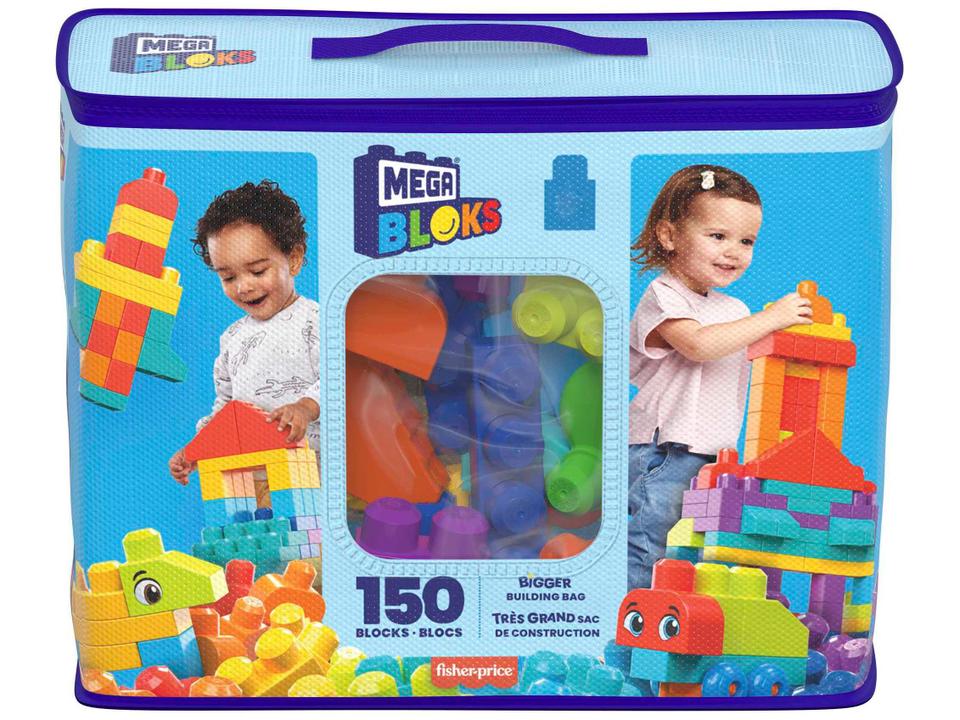 Blocos de Montar Mega Bloks Jumbo Sacola Mattel - 4
