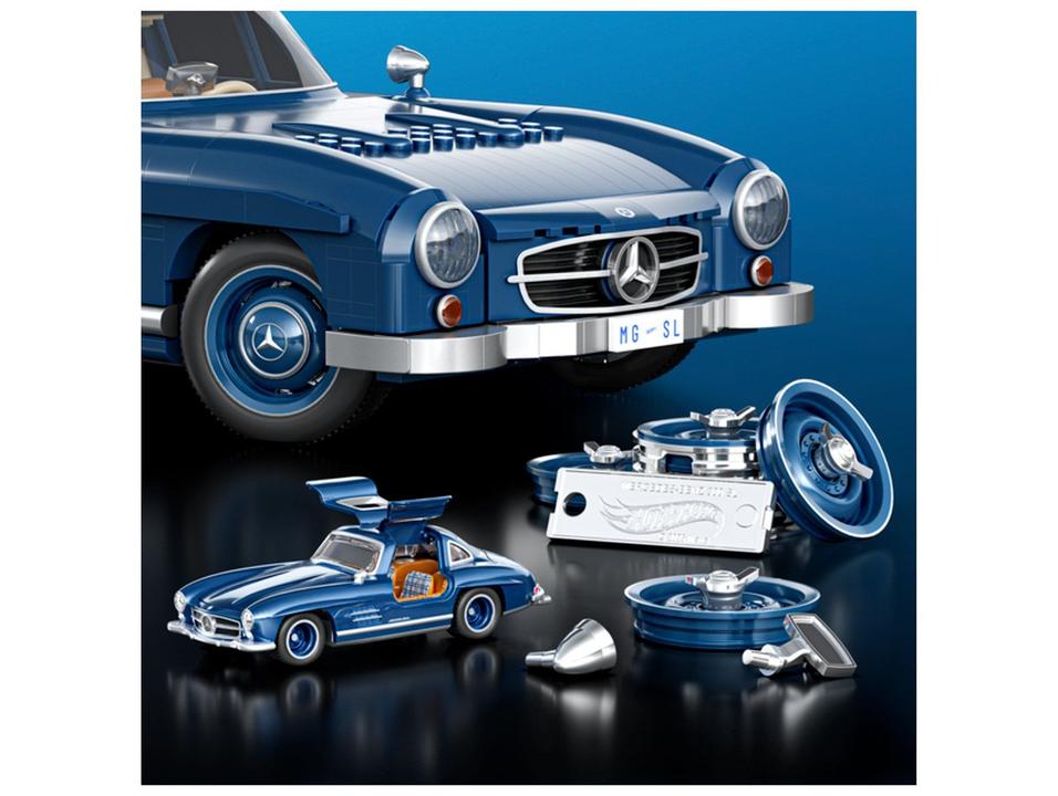 Blocos de Montar Mega Hotwheels Mercedes-Benz 300 - 5