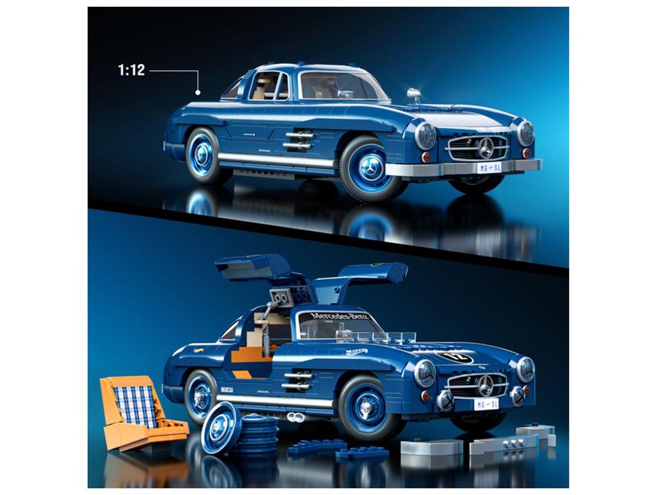 Blocos de Montar Mega Hotwheels Mercedes-Benz 300 - 3