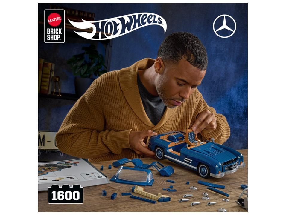 Blocos de Montar Mega Hotwheels Mercedes-Benz 300 - 1