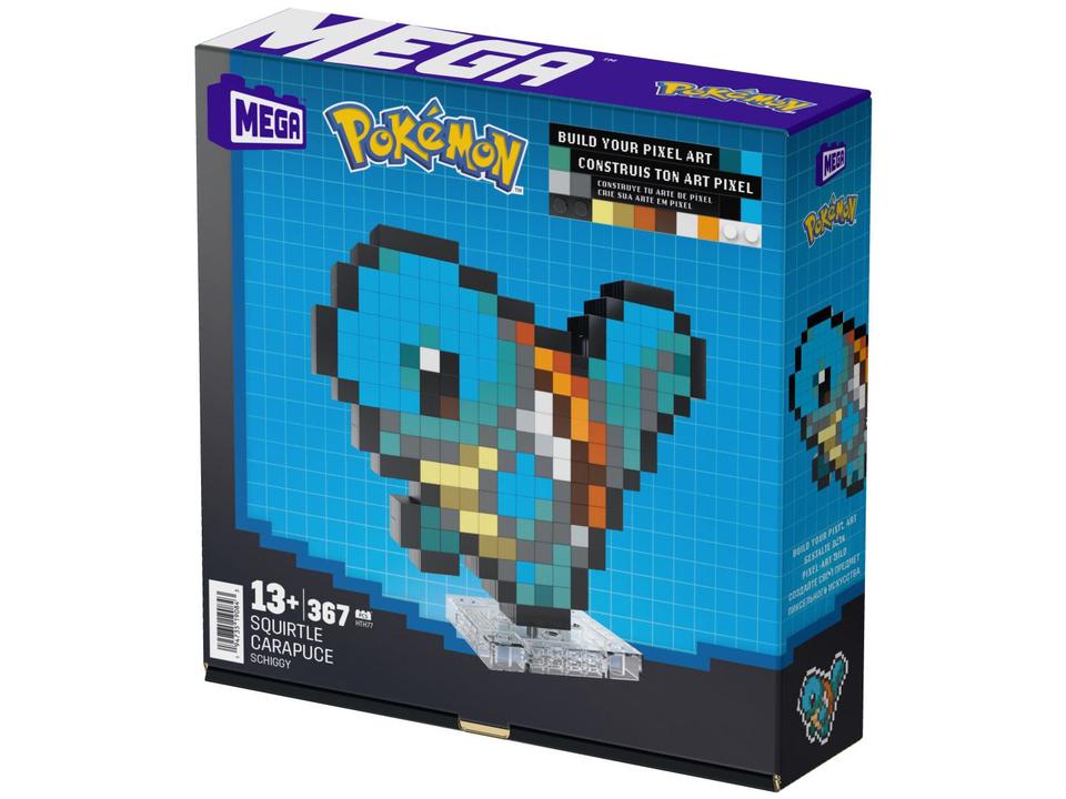 Blocos de Montar Mega Pokémon Squirtle Estilo - 4