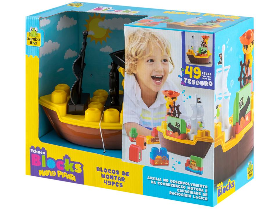 Blocos de Montar Pirata Tchuco Navio Pirata - 5