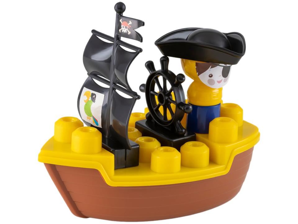 Blocos de Montar Pirata Tchuco Navio Pirata - 3