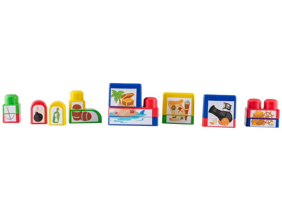 Blocos de Montar Pirata Tchuco Navio Pirata - 1