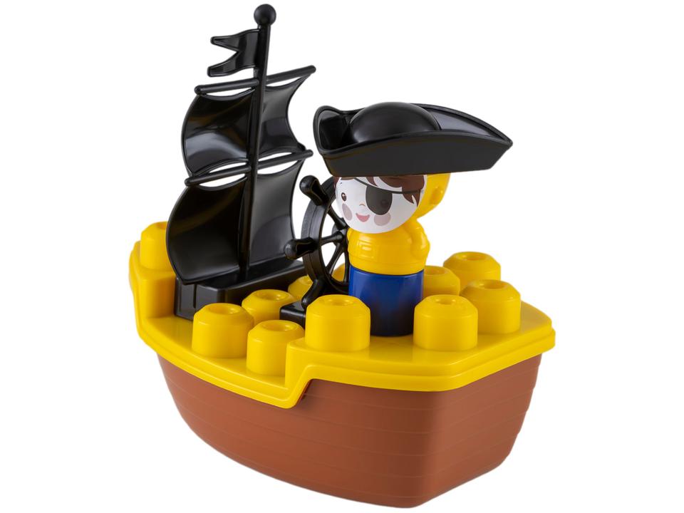 Blocos de Montar Pirata Tchuco Navio Pirata - 4