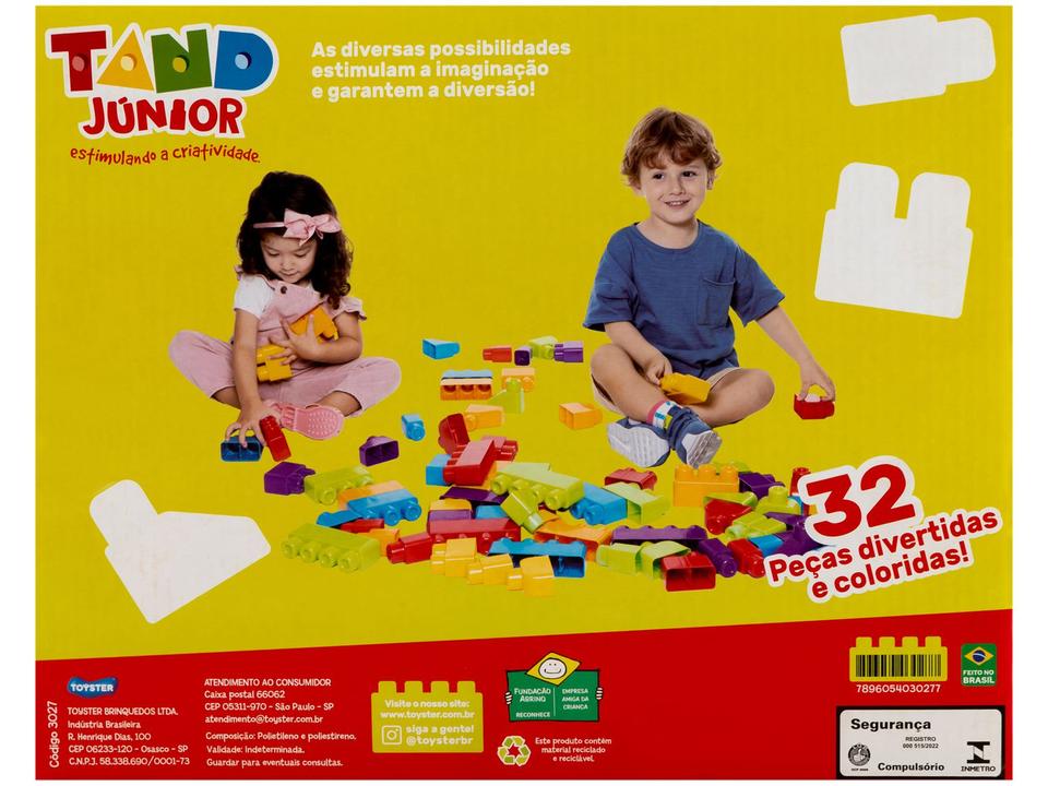 Blocos de Montar Tand Júnior Toyster Brinquedos - 32 Peças - 3