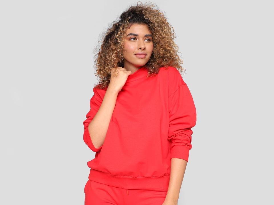 Blusa Moletinho Vista Magalu Manga Bufante - 2