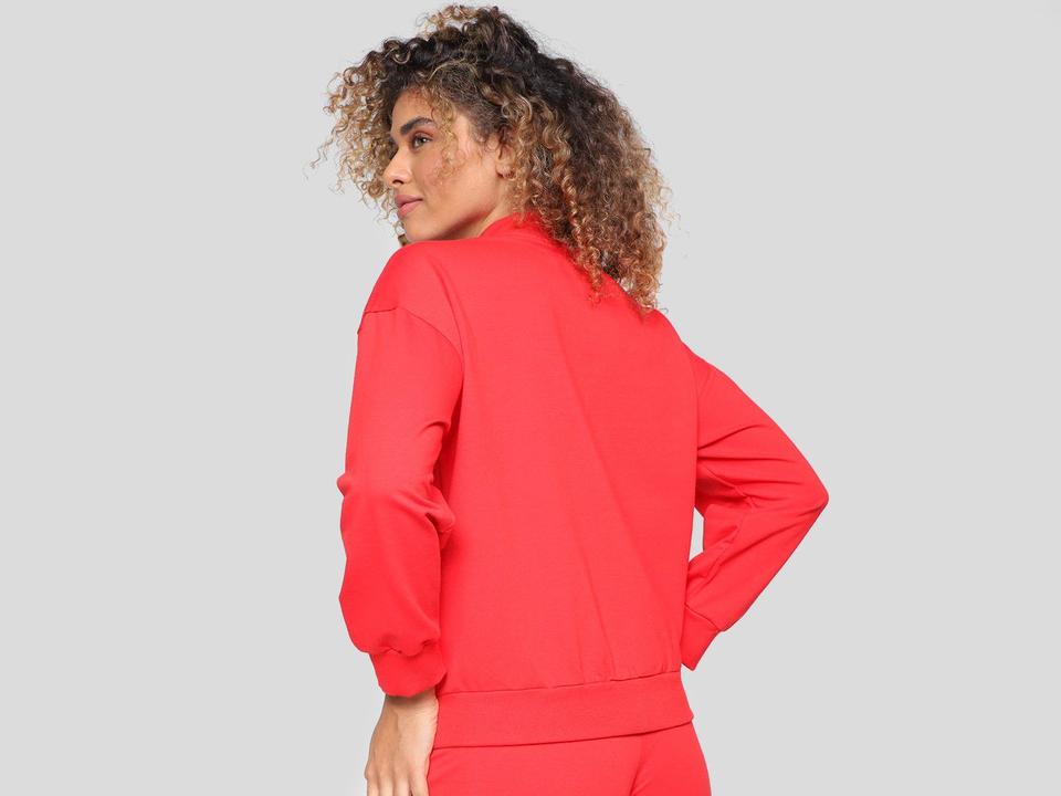 Blusa Moletinho Vista Magalu Manga Bufante - 3