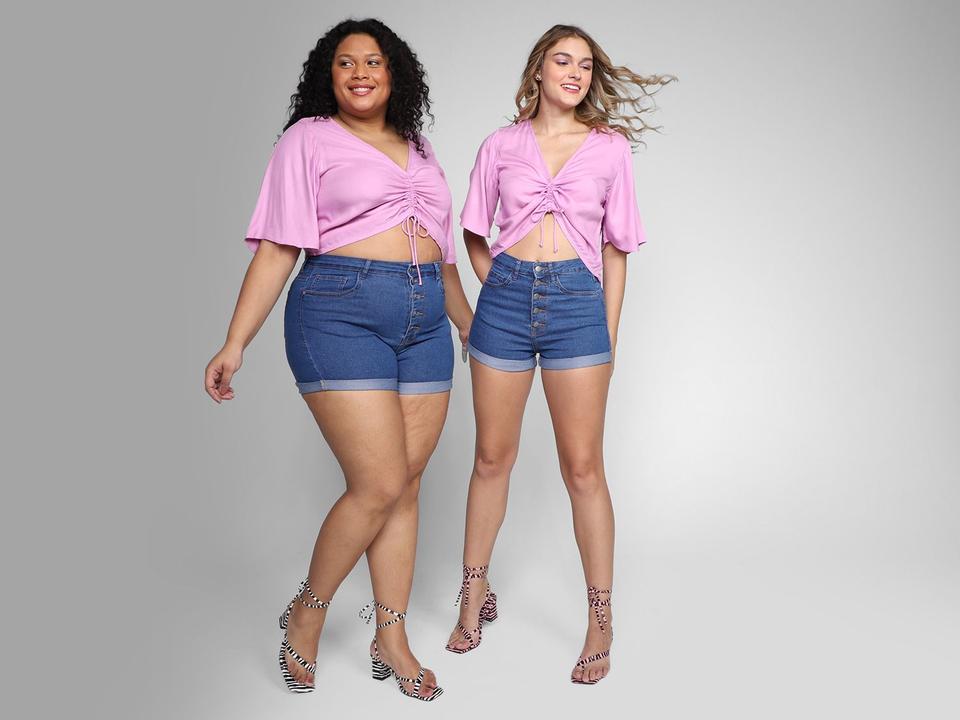 Blusa Vista Magalu Gola V Viscose - 1