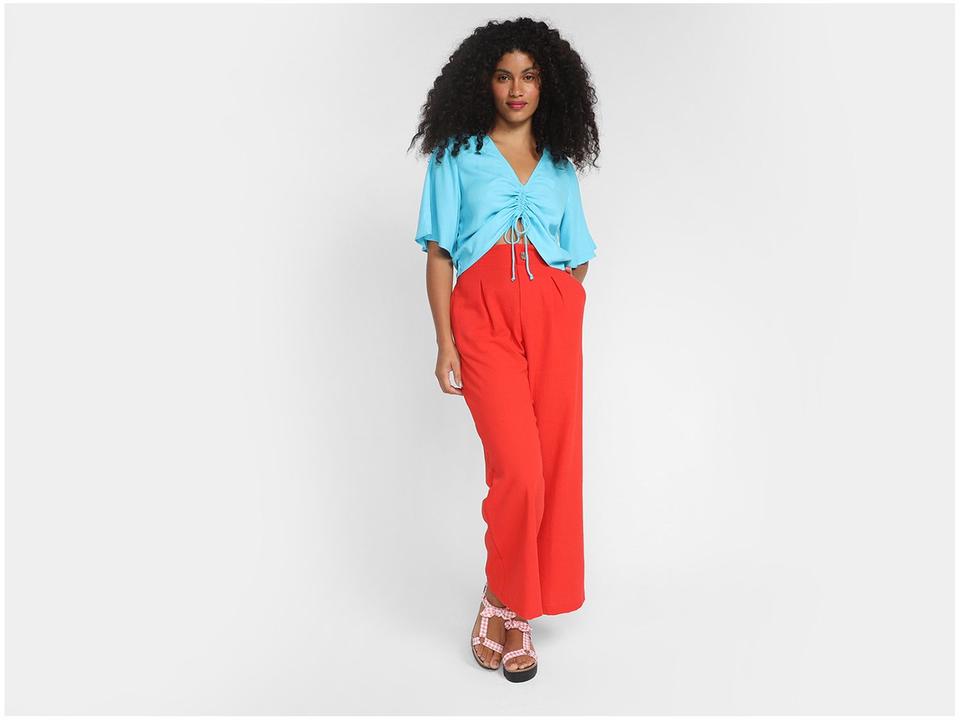 Blusa Vista Magalu Manga Ampla Canaleta - 7