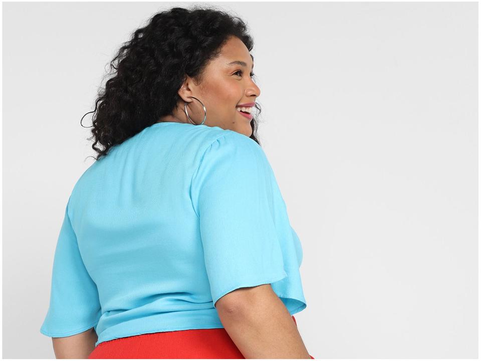 Blusa Vista Magalu Manga Ampla Canaleta - 4