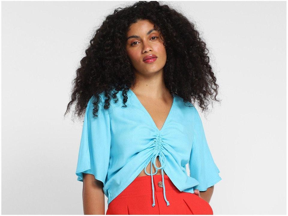 Blusa Vista Magalu Manga Ampla Canaleta - 1