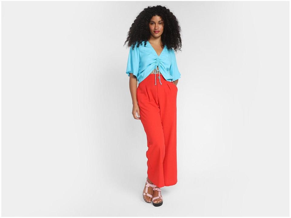 Blusa Vista Magalu Manga Ampla Canaleta - 7