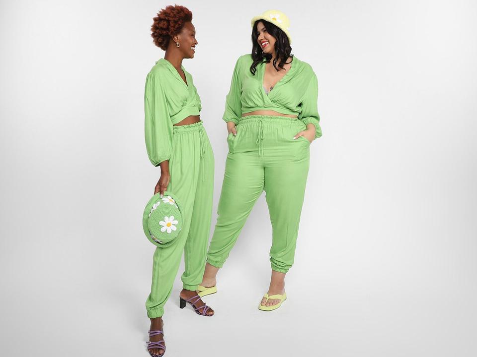 Blusa Vista Magalu Manga Bufante Decote Amarração - 5