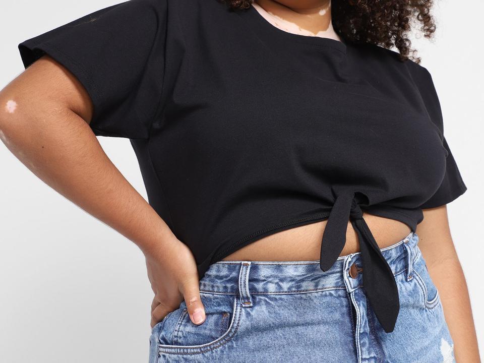 Blusa Vista Magalu Ombreira Amarração Frontal - 6