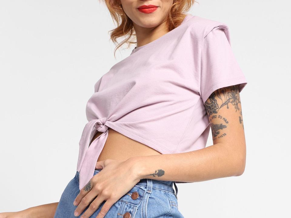 Blusa Vista Magalu Ombreira Amarração Frontal - 5