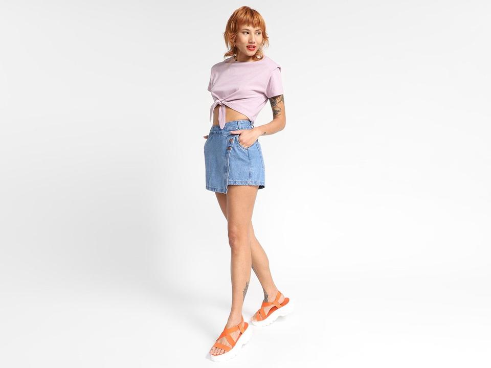 Blusa Vista Magalu Ombreira Amarração Frontal - 7