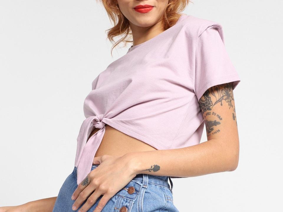 Blusa Vista Magalu Ombreira Amarração Frontal - 5