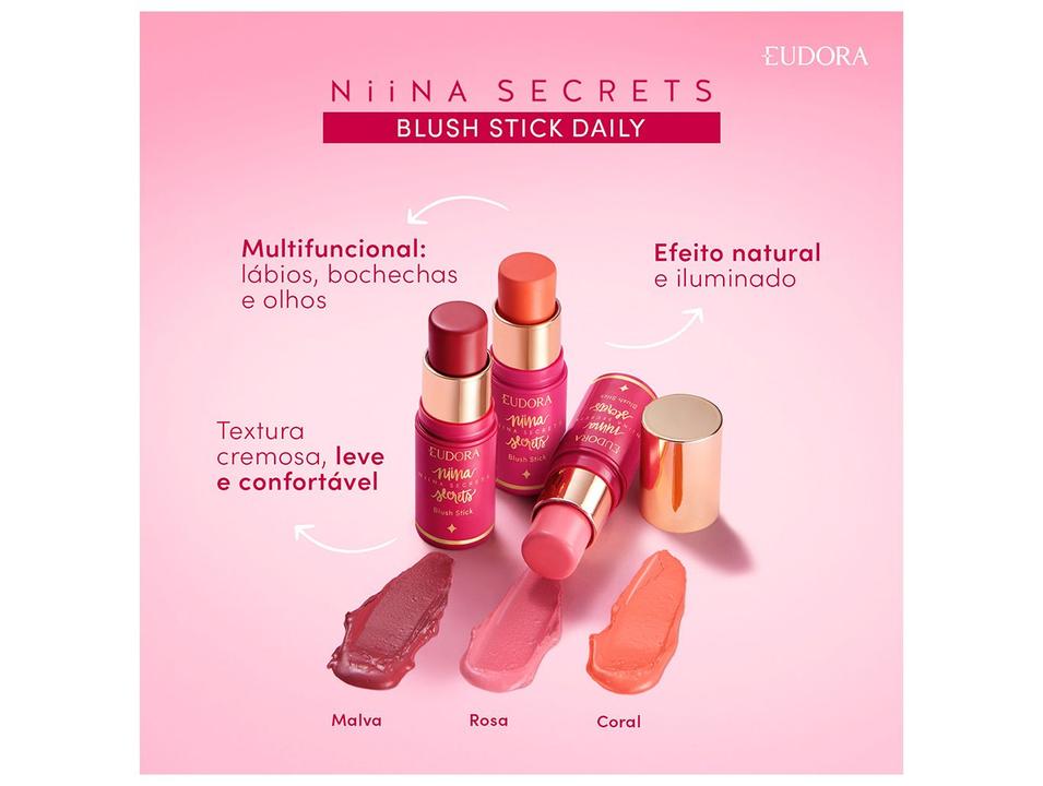 Blush Eudora Niina Secrets Daily Rosa Cremoso Natural 5g - 1