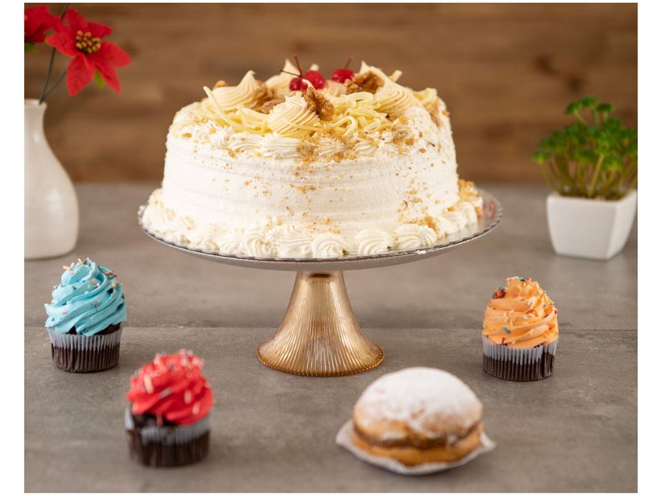 Boleira de Vidro Nell Gold 28cm - 1