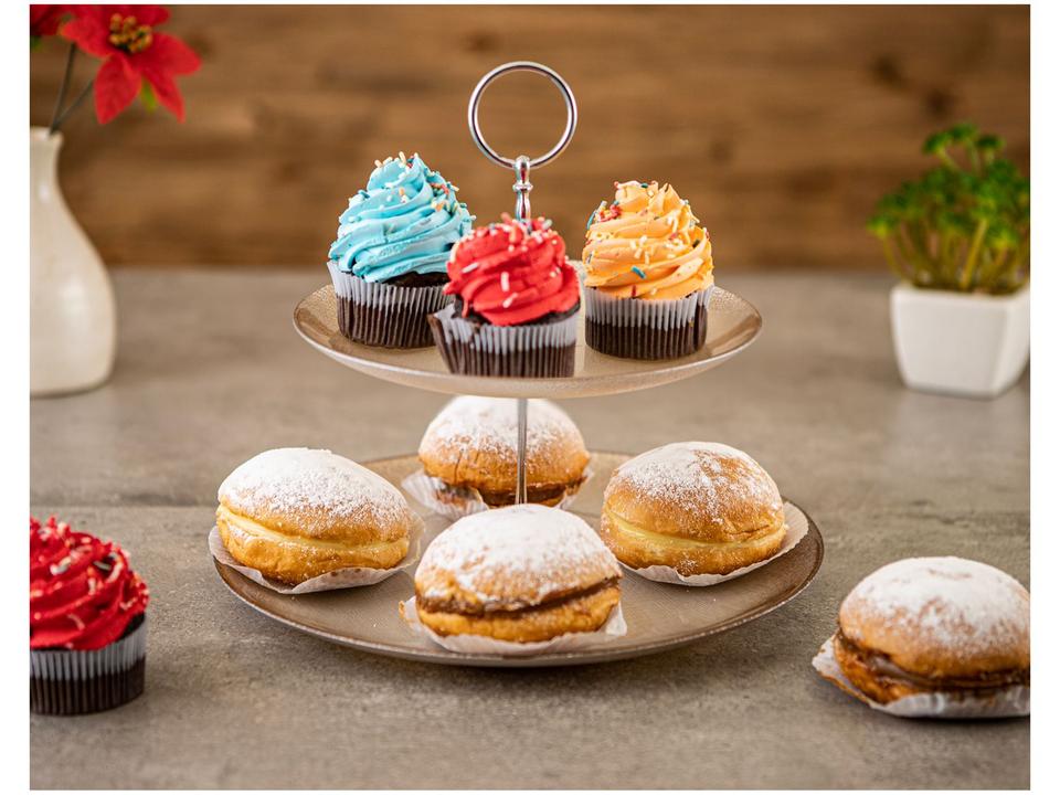 Boleira de Vidro Nell Gold 29cm - 1