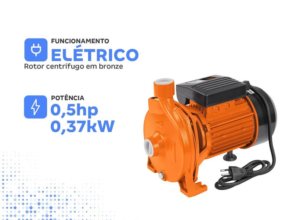 Bomba d'Água Centrífuga Elétrica Tramontina 0,5hp BTC05 - 2
