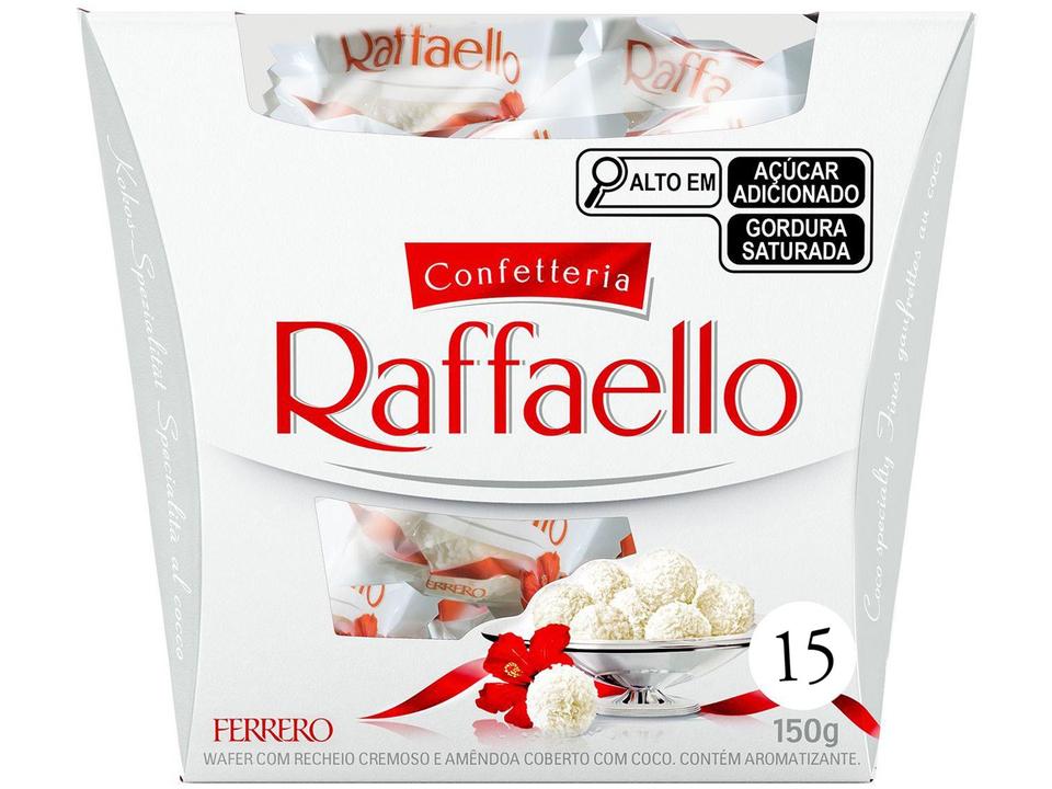 Bombom Confetteria Wafer Raffaello Amêndoa e Coberto com Coco Cremoso 150g 15 Unidades - 3