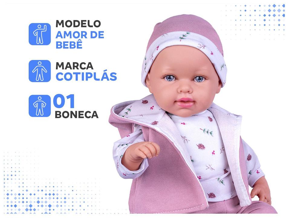 Boneca Amor de Bebê com Certidão de Nascimento - 1
