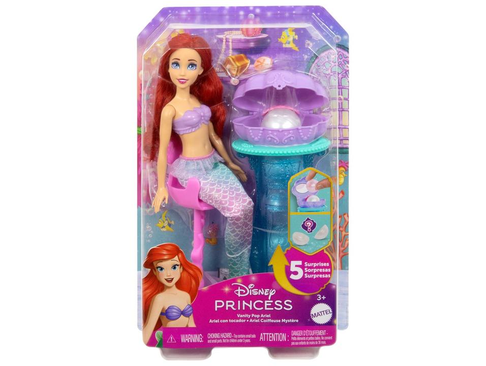 Boneca Ariel Disney Princesa com Acessórios - 5