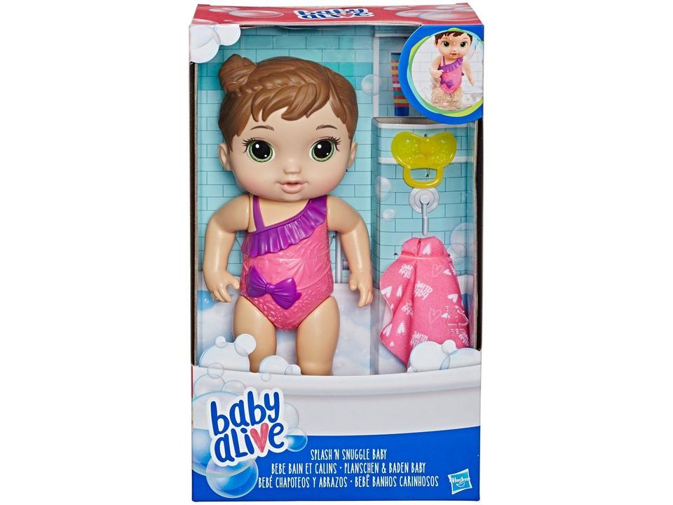 Boneca Baby Alive Bebê Banhos Carinhosos Morena - 9